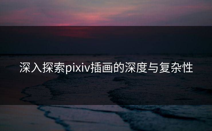 深入探索pixiv插画的深度与复杂性