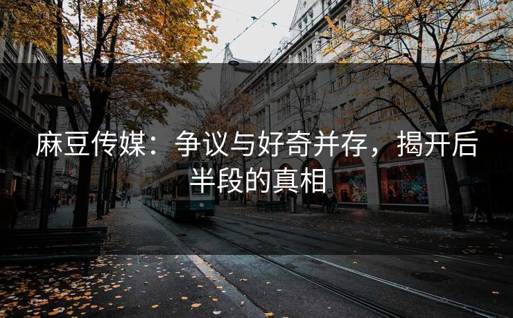 麻豆传媒:争议与好奇并存,揭开后半段的真相 麻豆传媒:争议与好奇并存,揭开后半段的真相